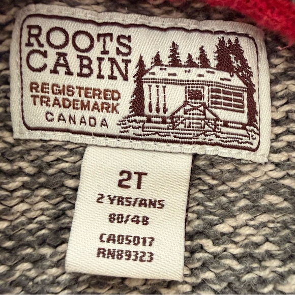 Roots Cabin kids knit hooded cardigan sweater 2t - Picture 4 of 6